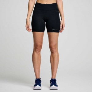 Saucony Fortify 6" Short Noir | 70492-IBME