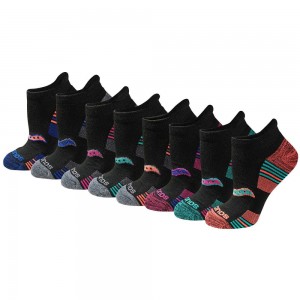 Saucony Glory Performance No Show Tab 8-Pack Socks Noir | 07923-MIFO